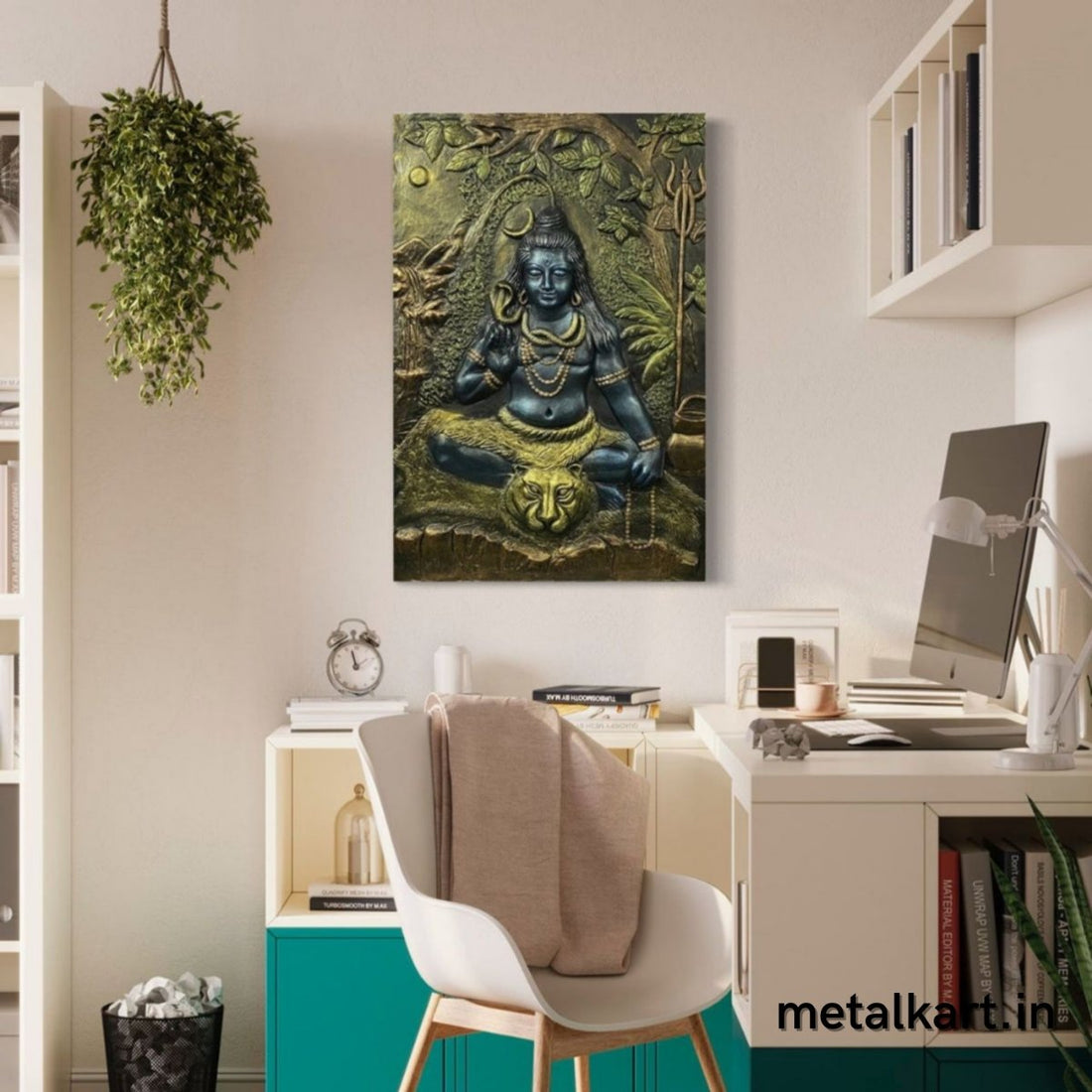 3D Shiv Mahadev Wall Sculpture (36 x 24 Inches)
