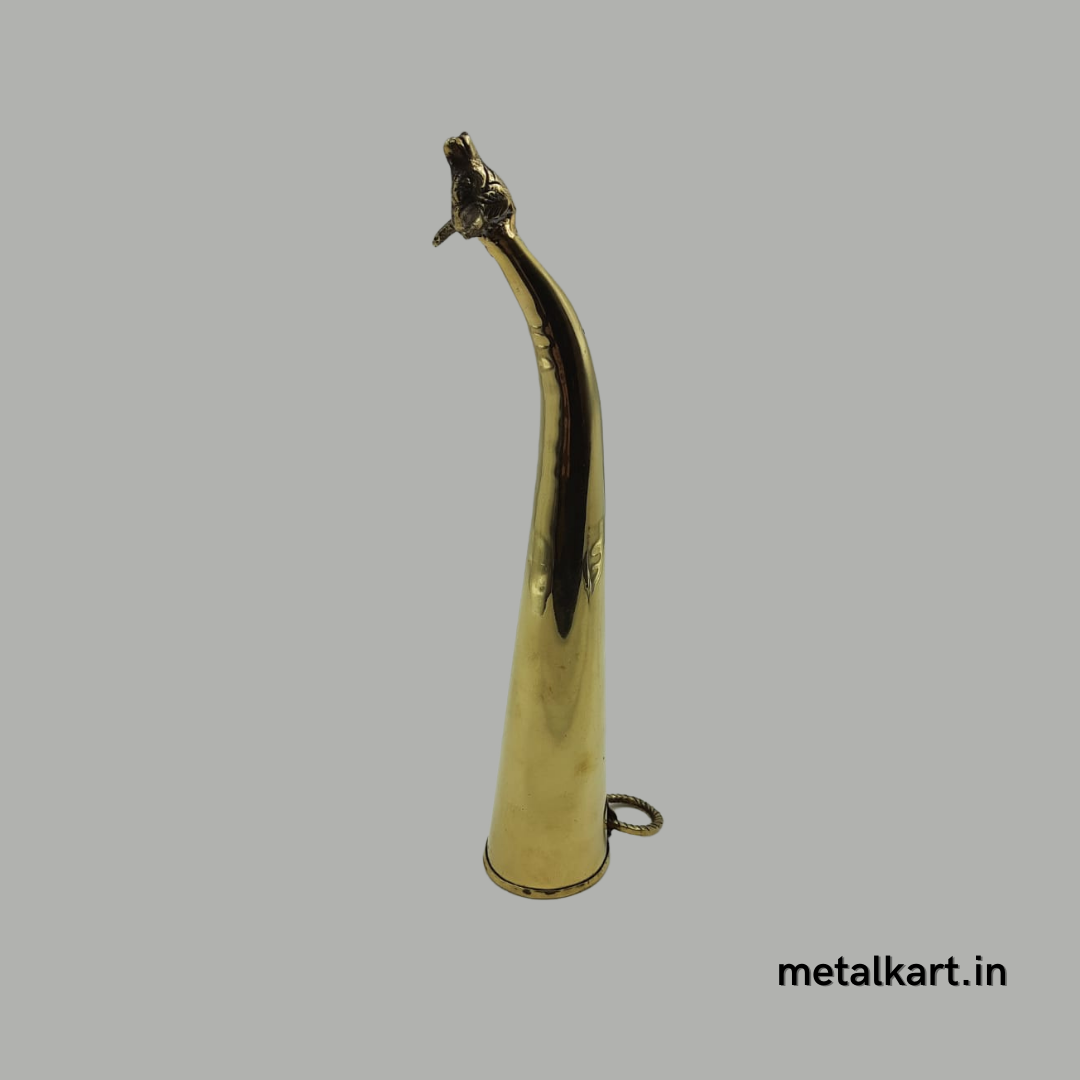 Brass Gaumukhi Shringi large for Abhishek