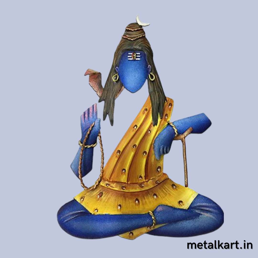 Har Har Shambhu Metallic Wall Art (24 x 20 Inches)