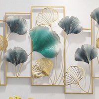 Thumbnail for 7 Adjoining Framed Metallic Leaves Wall Art (48 x 21 Inches)
