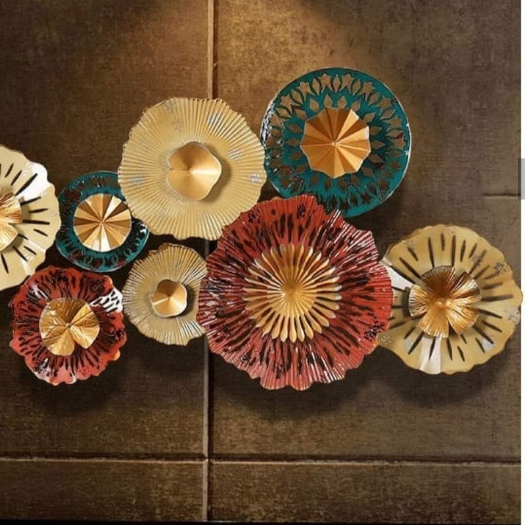 9 Big Iron Leafs Wall hanging Art (45 x 23 Inches)