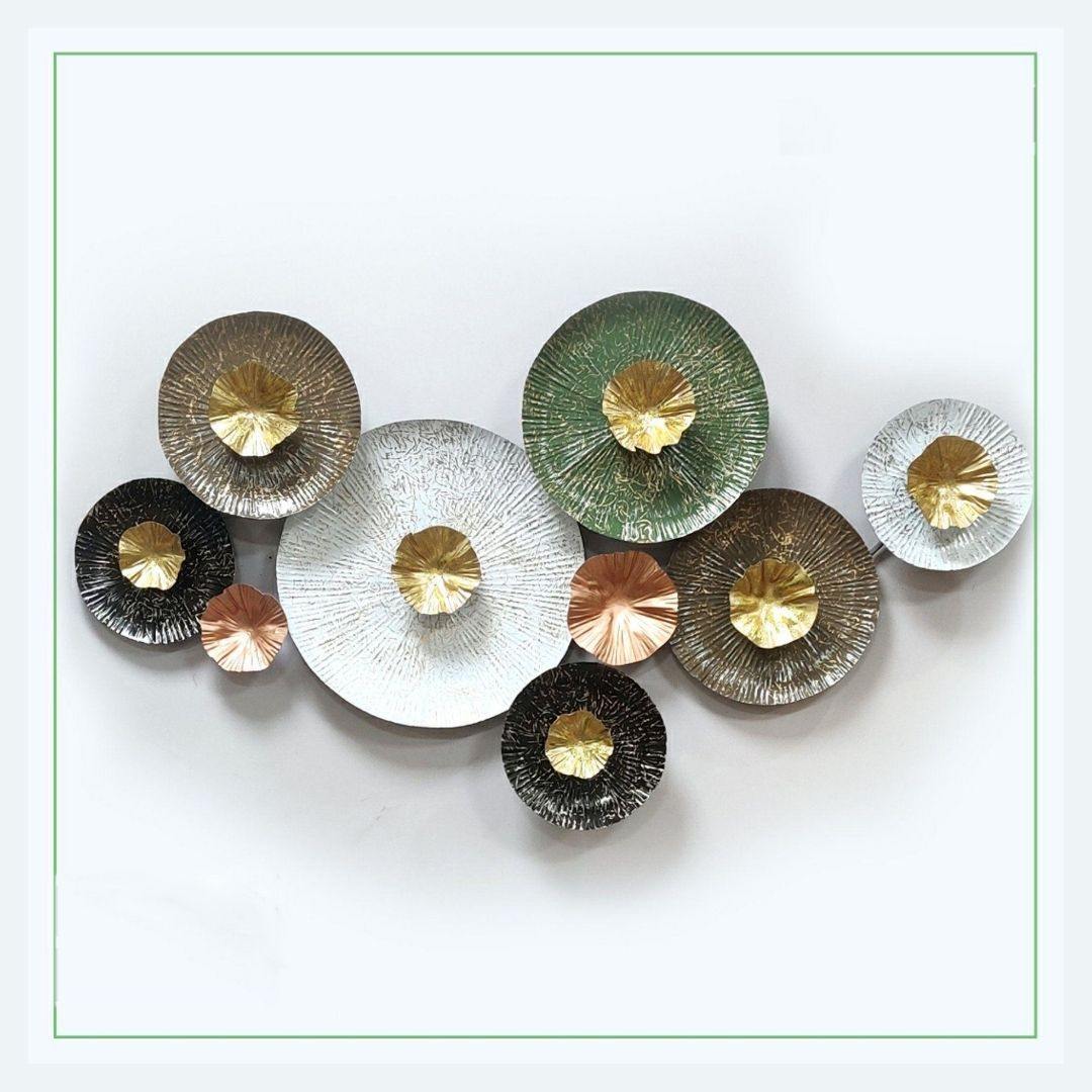 9 iron Plates Abstract wall art for home, office ( 38 x 20 Inches)