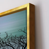 Thumbnail for A Deerly Refuge in Woodland Framed Canvas Wall Art (36 x 18 Inches)