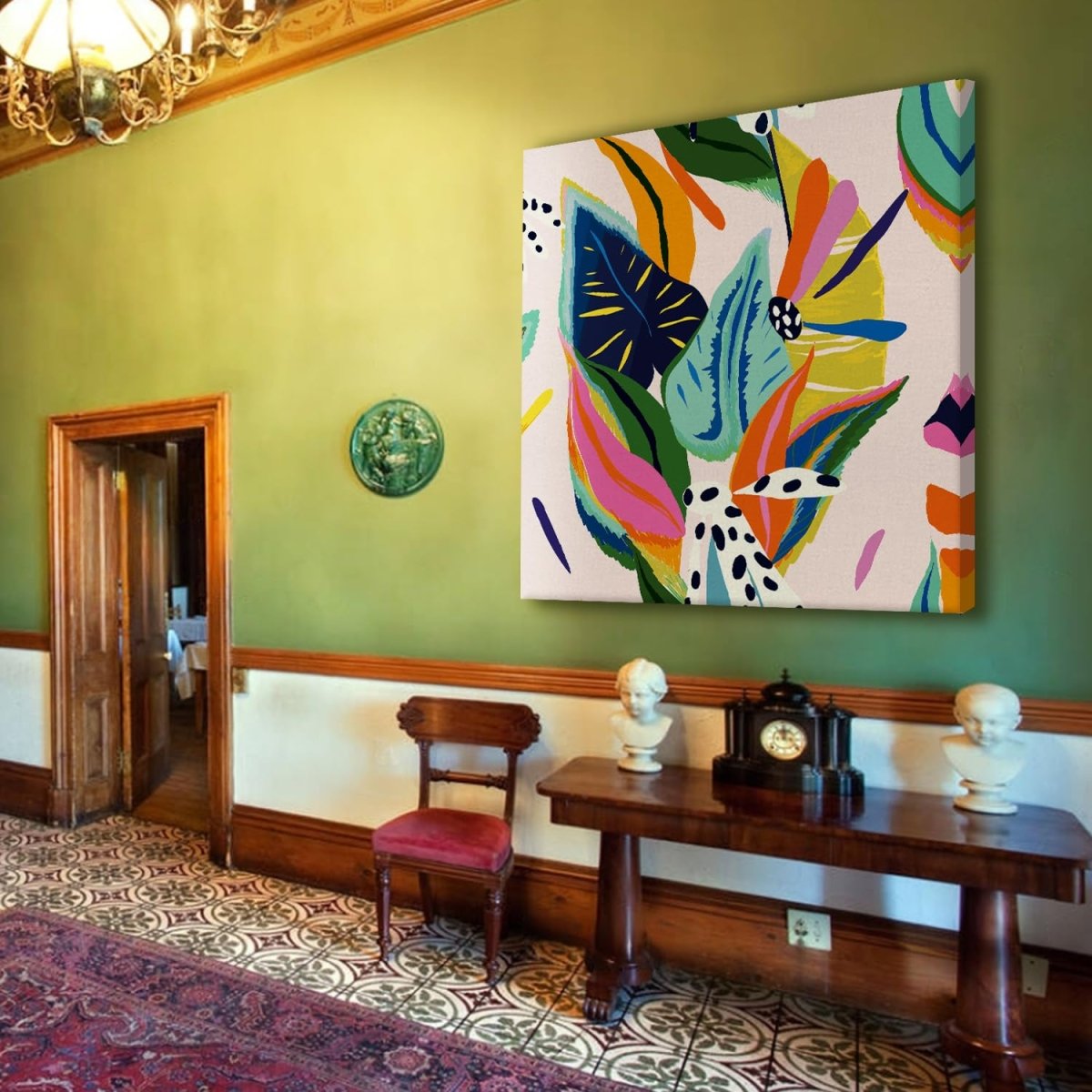 A Glimpse of the Sublime Boho Canvas Wall Art (36 x 36 Inches)