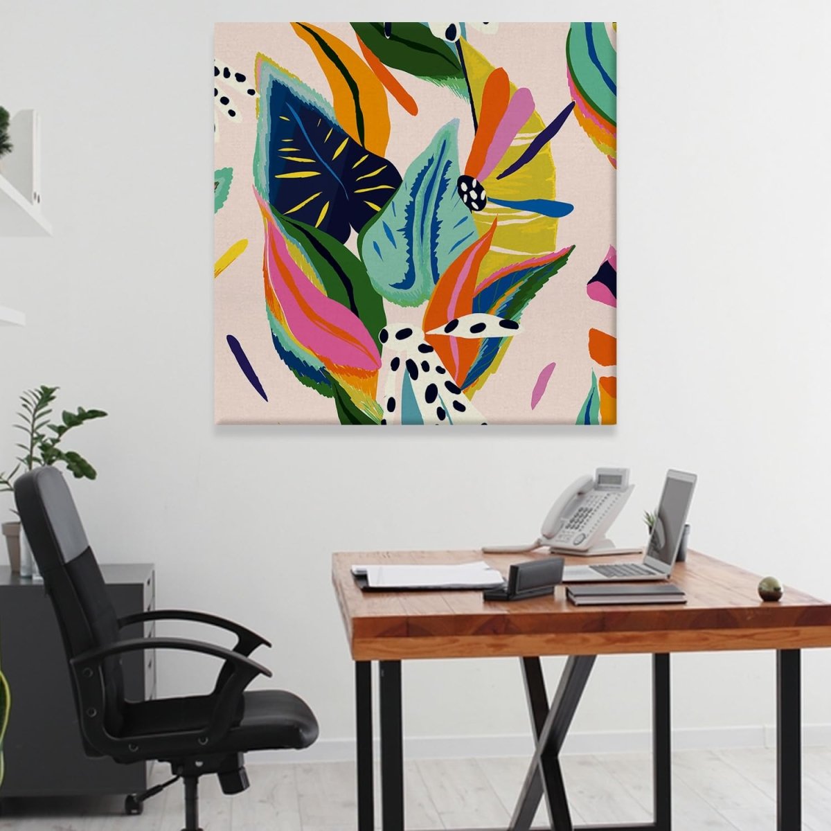 A Glimpse of the Sublime Boho Canvas Wall Art (36 x 36 Inches)