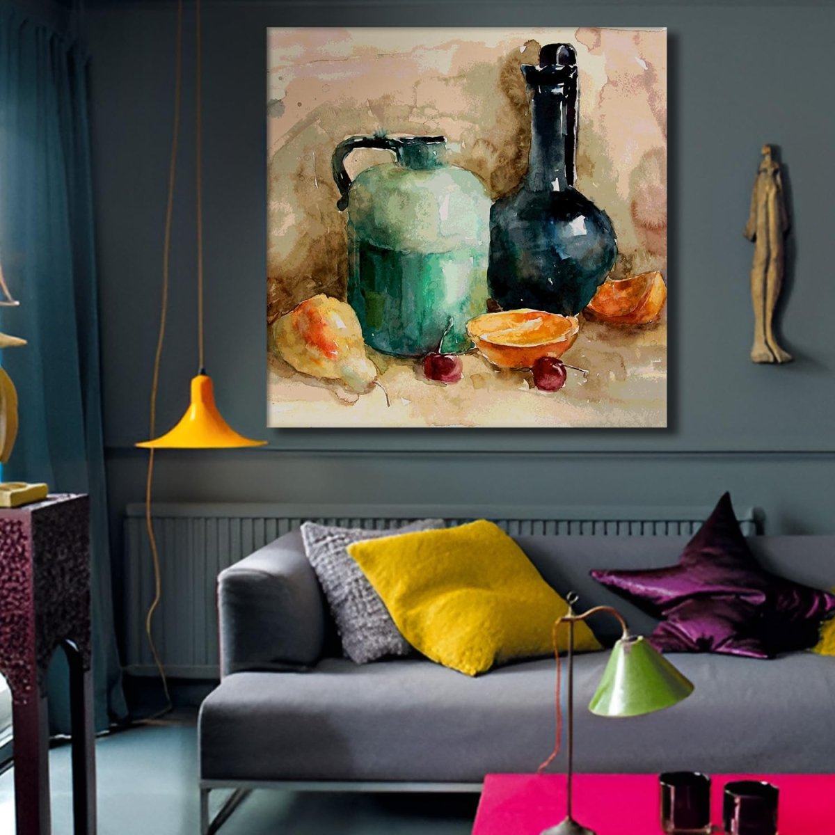 A Pitcher's Promise Canvas Wall Painting (36 x 36 Inches)