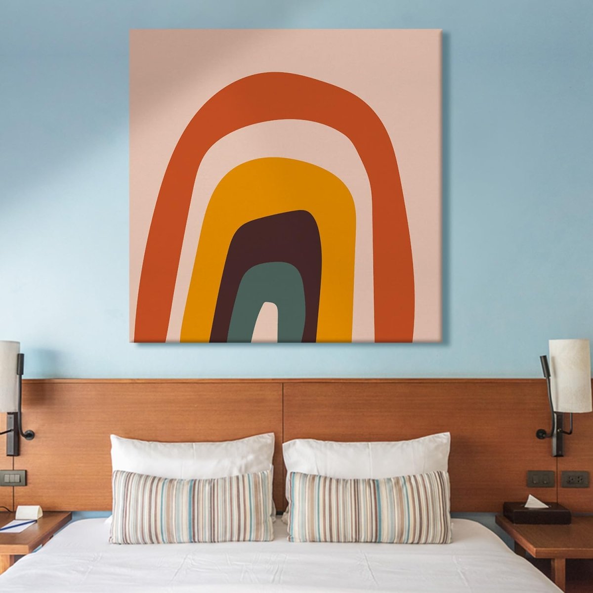 A Spectral Surge Canvas Wall Painting (36 x 36 Inches)