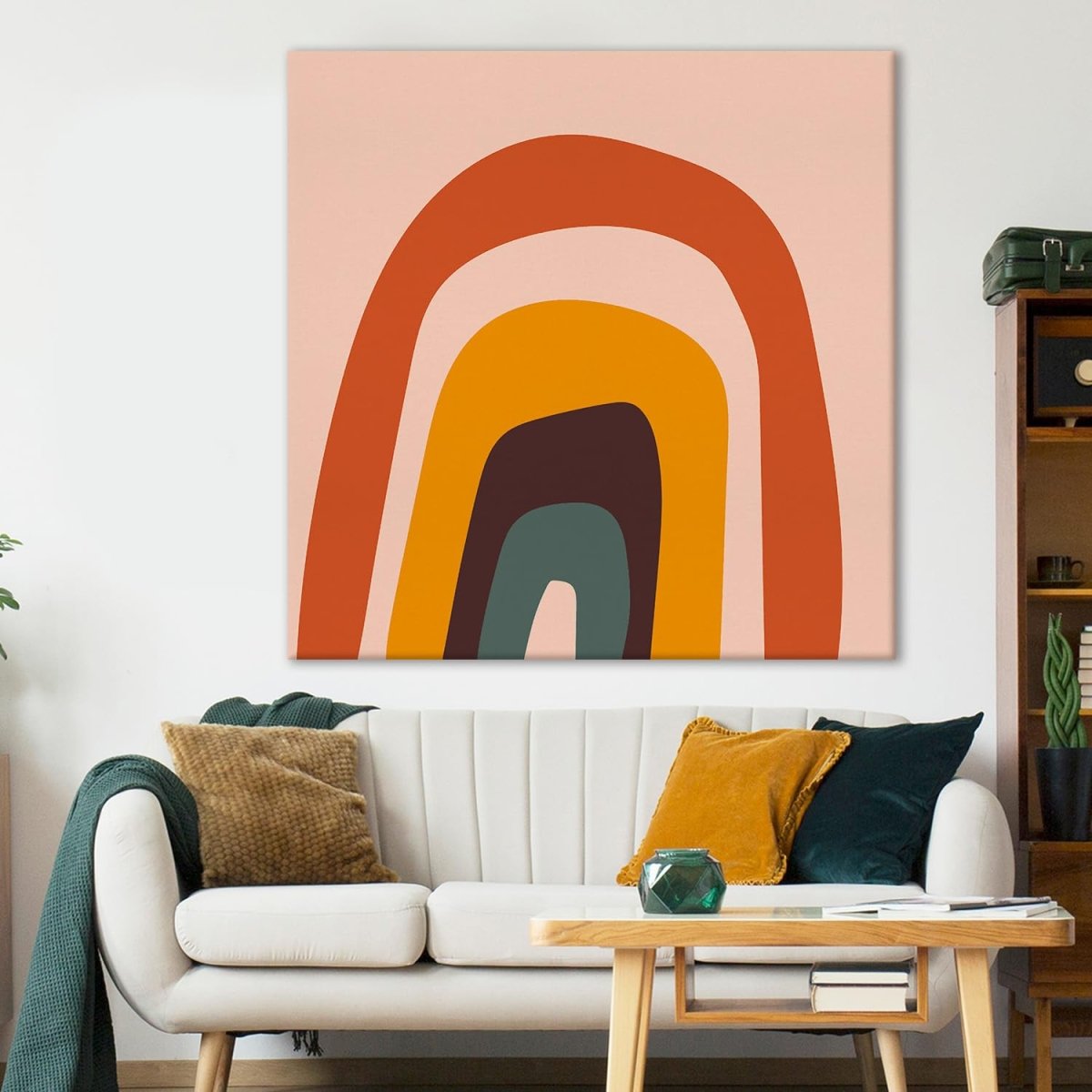 A Spectral Surge Canvas Wall Painting (36 x 36 Inches)