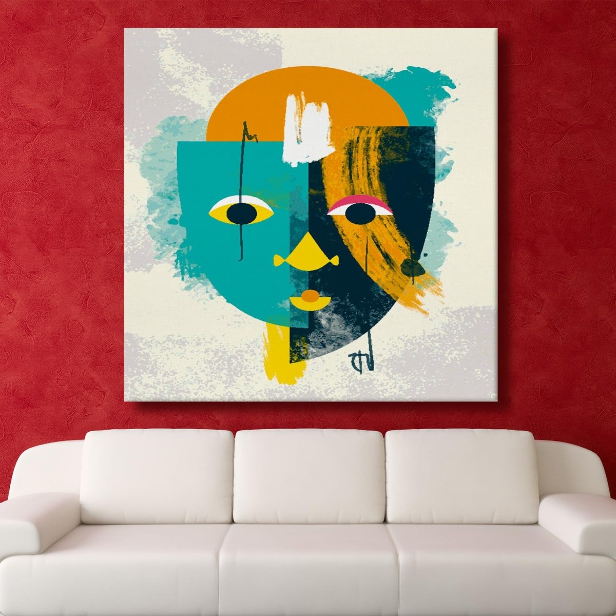 A Study in Angles Canvas Wall Art (36 x 36 Inches)