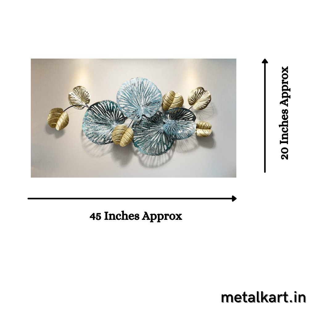 Abstract design metallic wall hanging (45 x 27 Inches)
