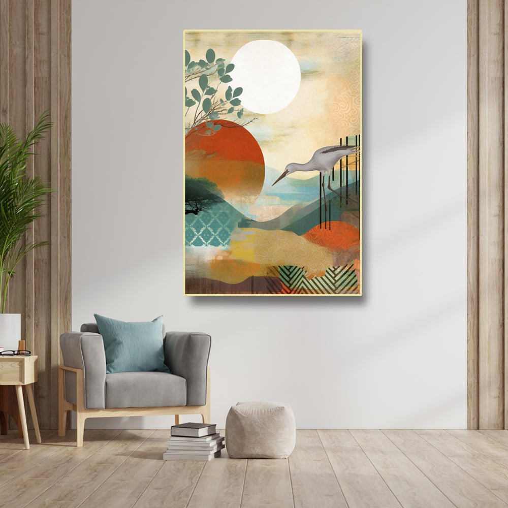Abstract Nature Wall Hanging on Canvas (24 x 36 Inches)