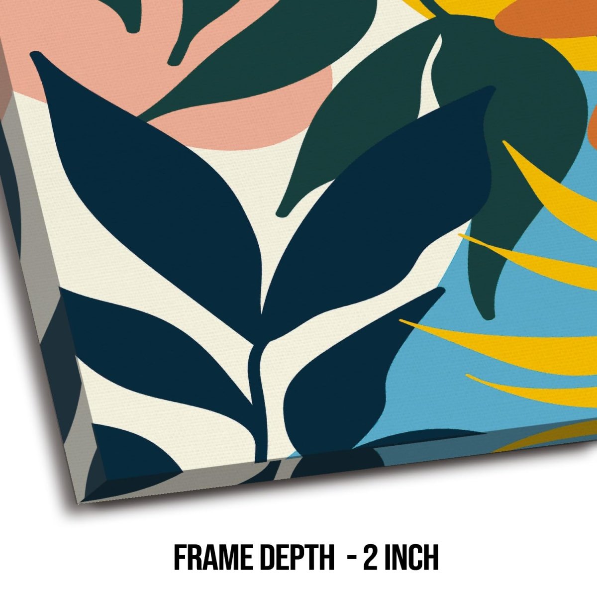 Abstract Oasis Canvas Wall Painting (36 x 36 Inches)