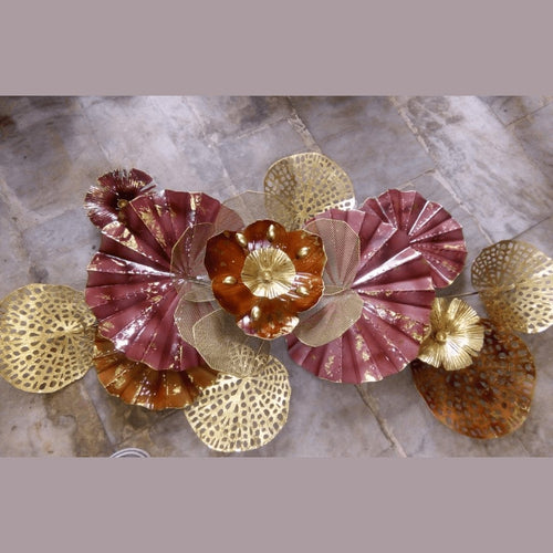 Antique Leafs Metal Wall Art (45 x 22 Inches)