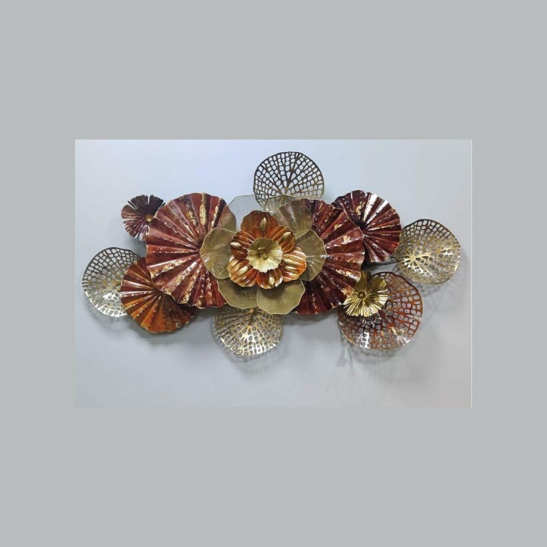 Antique Leafs Metal Wall Art (45 x 22 Inches)