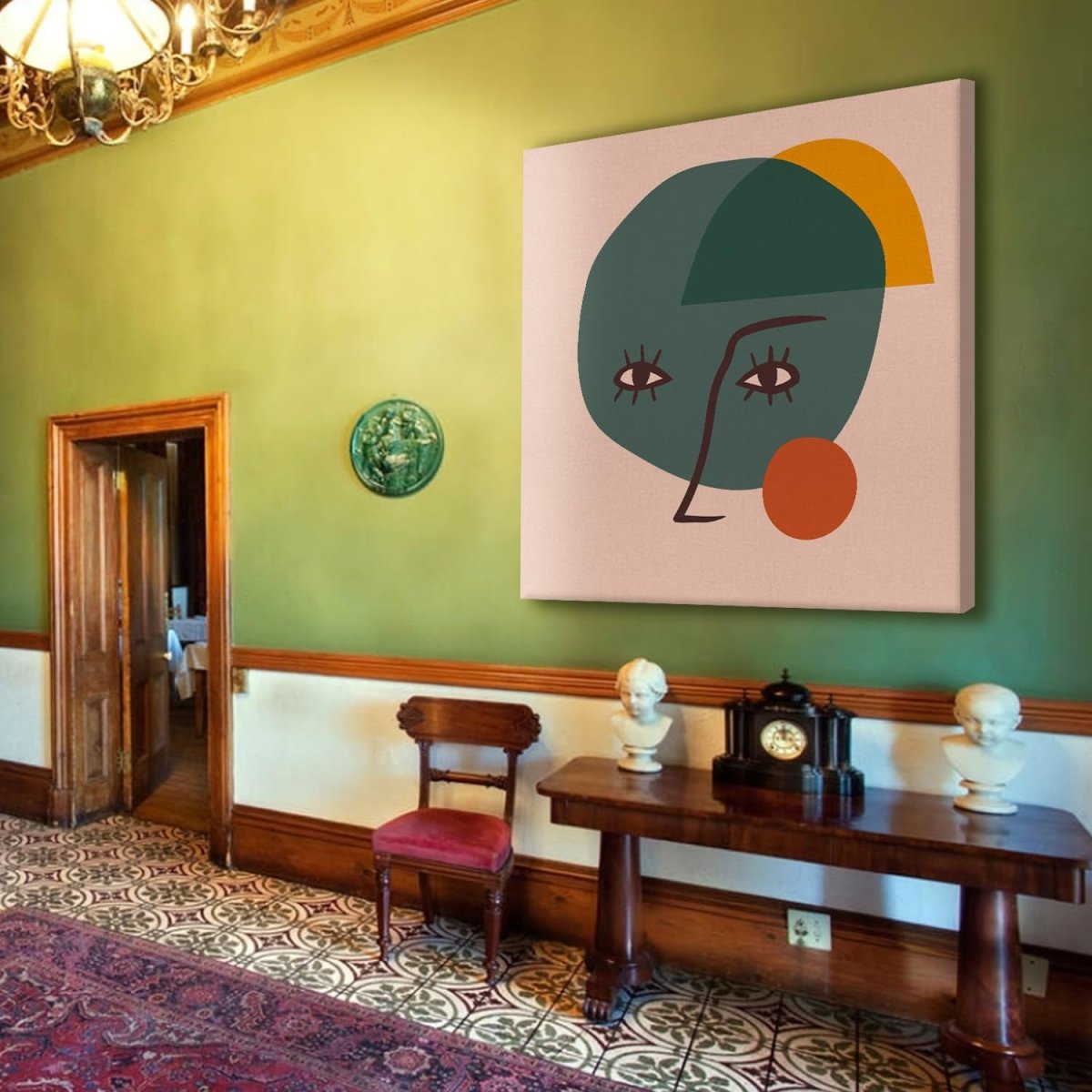 Aqueous Canvas Wall Painting (36 x 36 Inches)