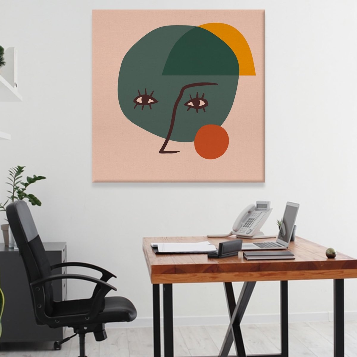 Aqueous Canvas Wall Painting (36 x 36 Inches)