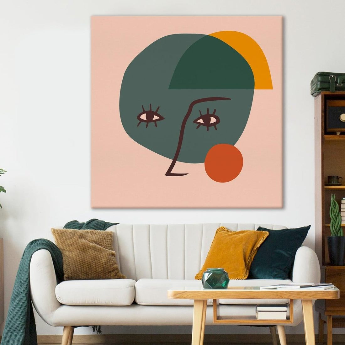 Aqueous Canvas Wall Painting (36 x 36 Inches)