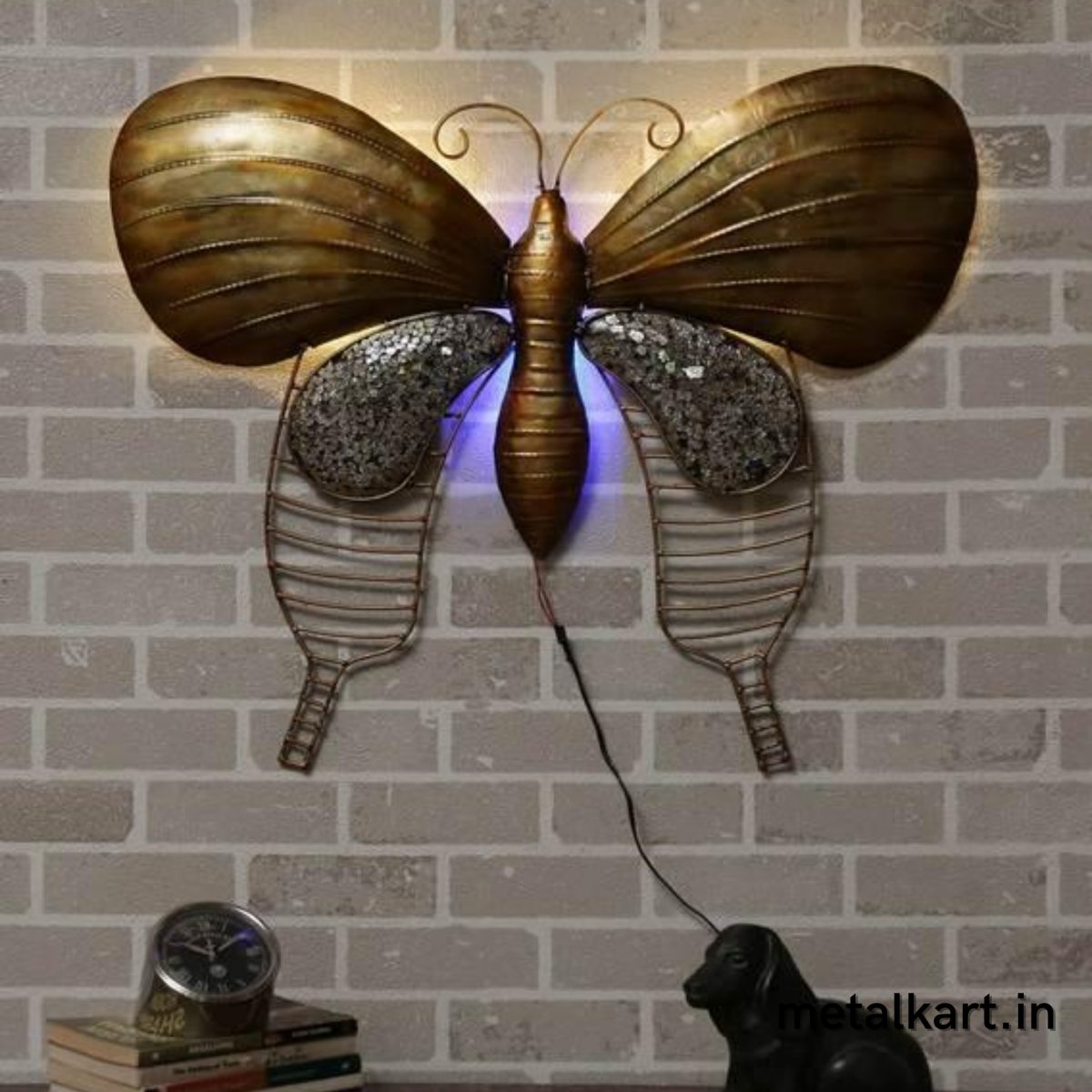 Backit Swinging Butterfly Wall Hanging (25 x 31 Inches approx)