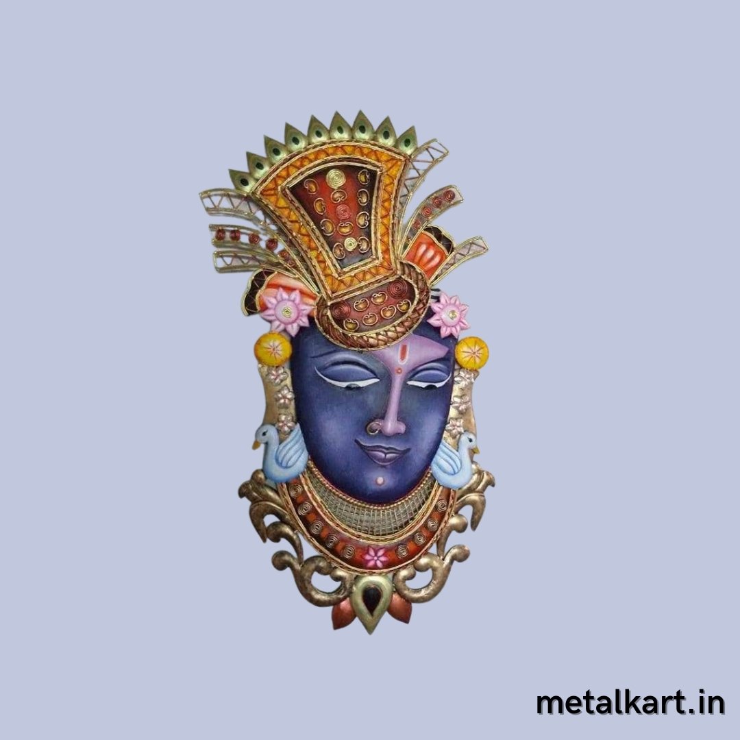 Bankey Bihari Ji Metallic Wall Art (24 x 20 Inches)