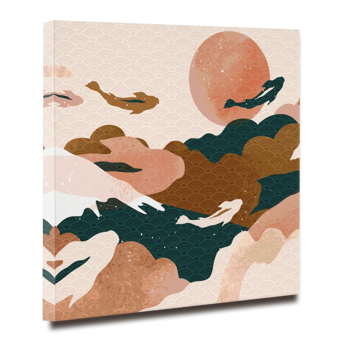 Beneath the Surface Canvas Wall Painting (36 x 36 Inches)