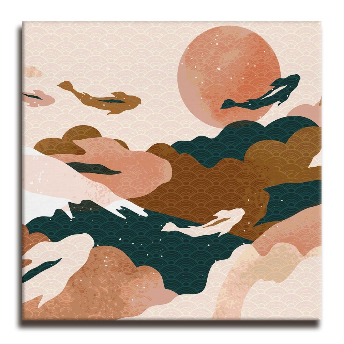 Beneath the Surface Canvas Wall Painting (36 x 36 Inches)