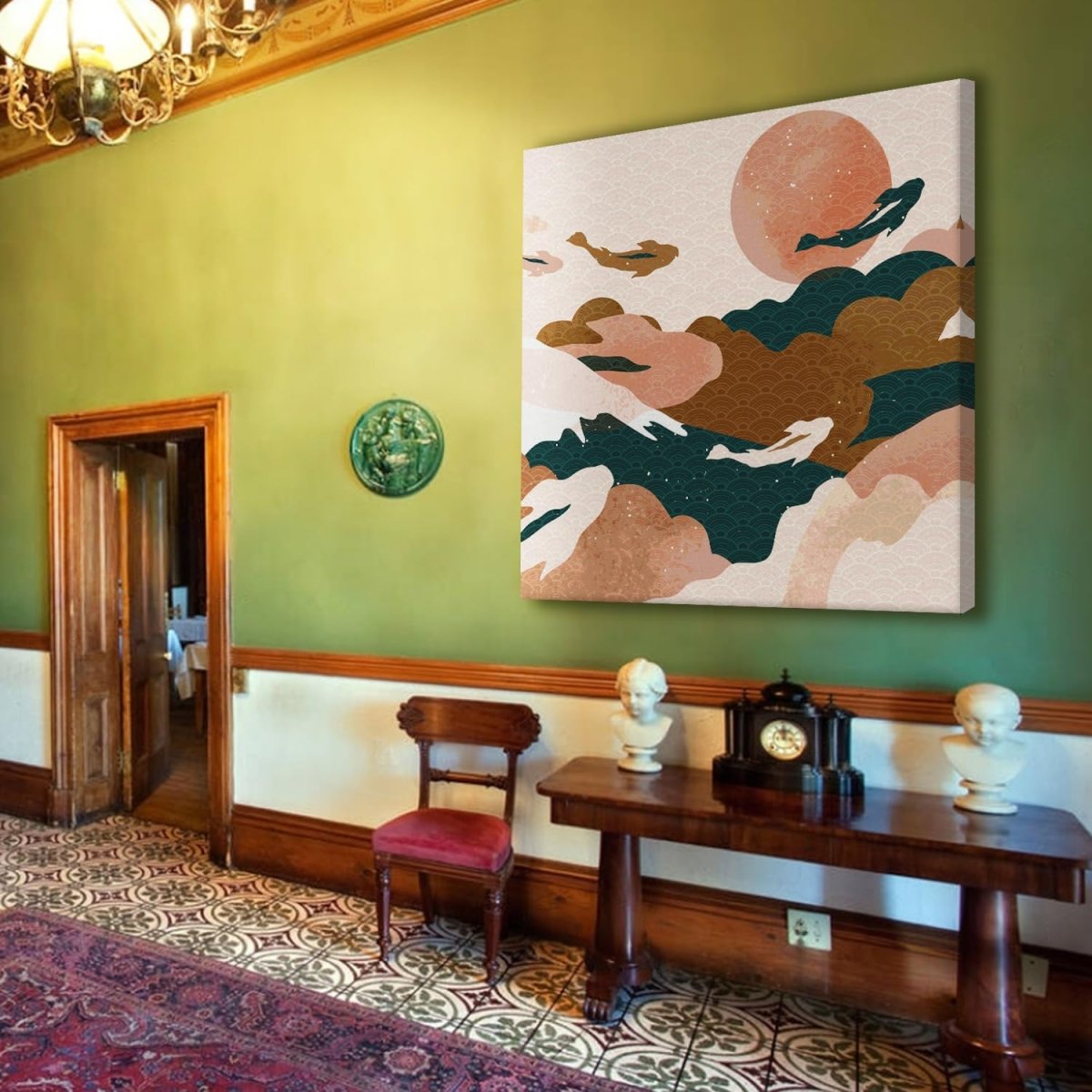 Beneath the Surface Canvas Wall Painting (36 x 36 Inches)