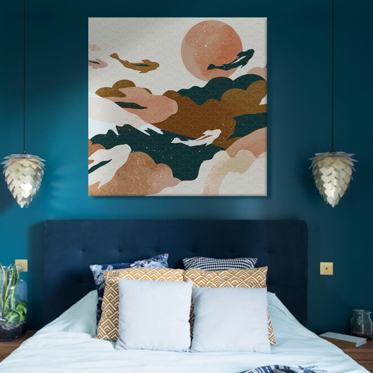Beneath the Surface Canvas Wall Painting (36 x 36 Inches)