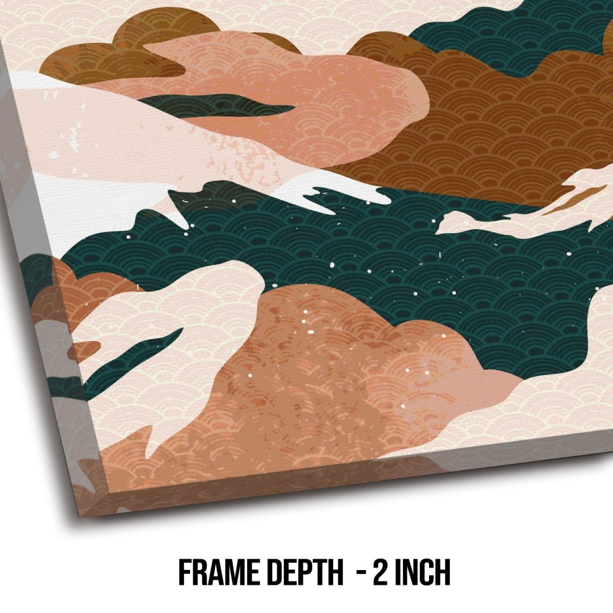 Beneath the Surface Canvas Wall Painting (36 x 36 Inches)