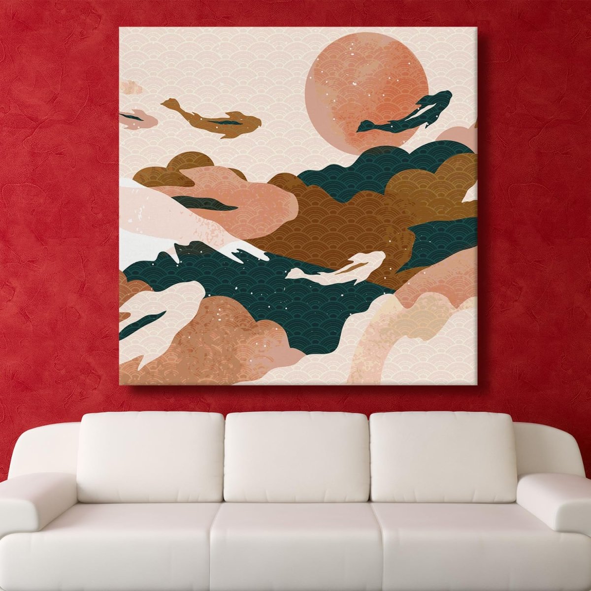 Beneath the Surface Canvas Wall Painting (36 x 36 Inches)