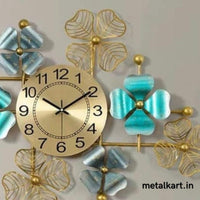 Thumbnail for Big Clover Circled Metallic Wall Watch (33 x 23 Inches)