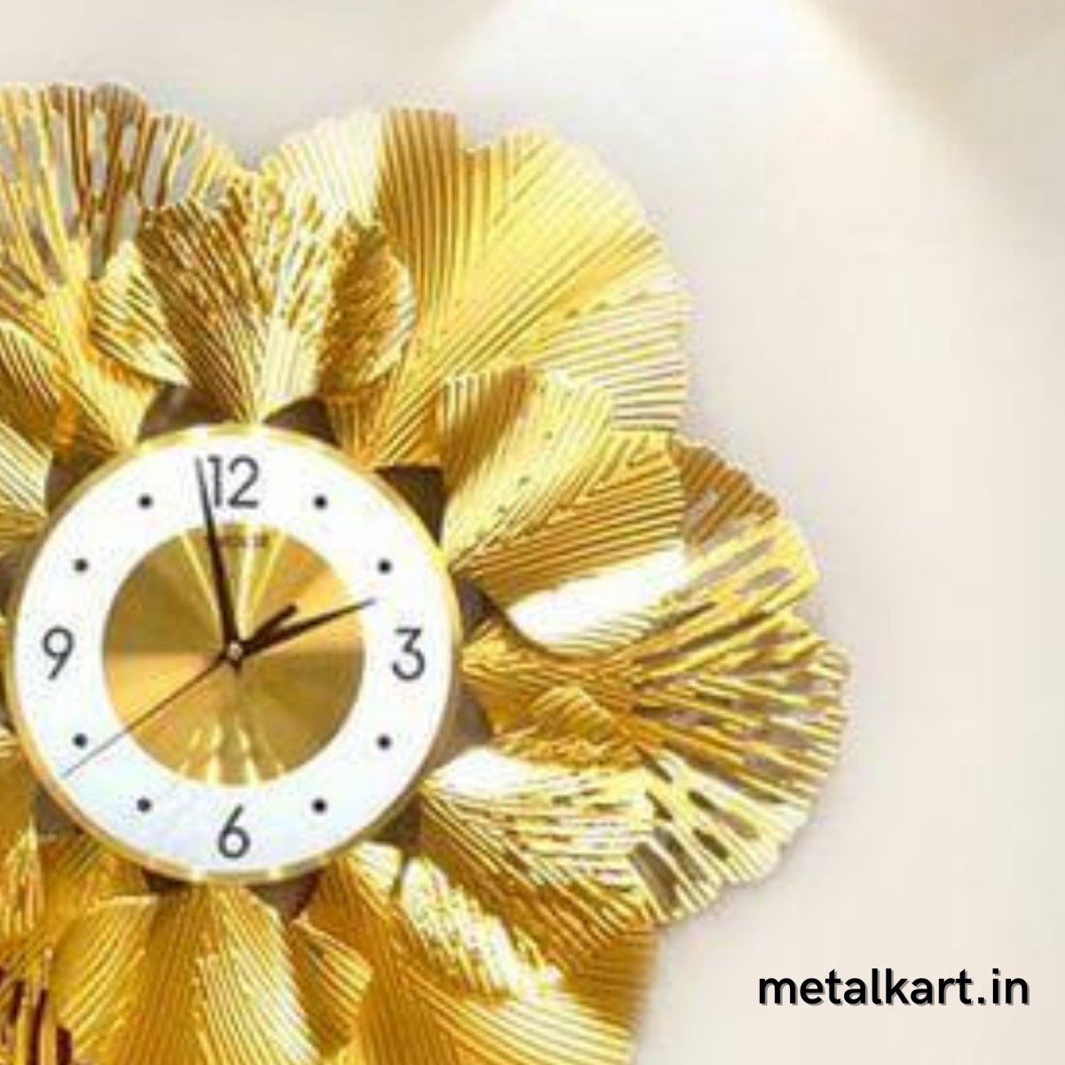 Big Golden Flower wall watch (23 x 23 Inches)