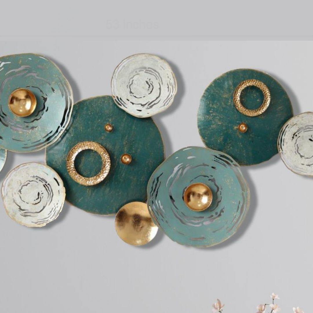 Big Metal Wall Hanging Art for Home, Office (57 x 27 Inches)