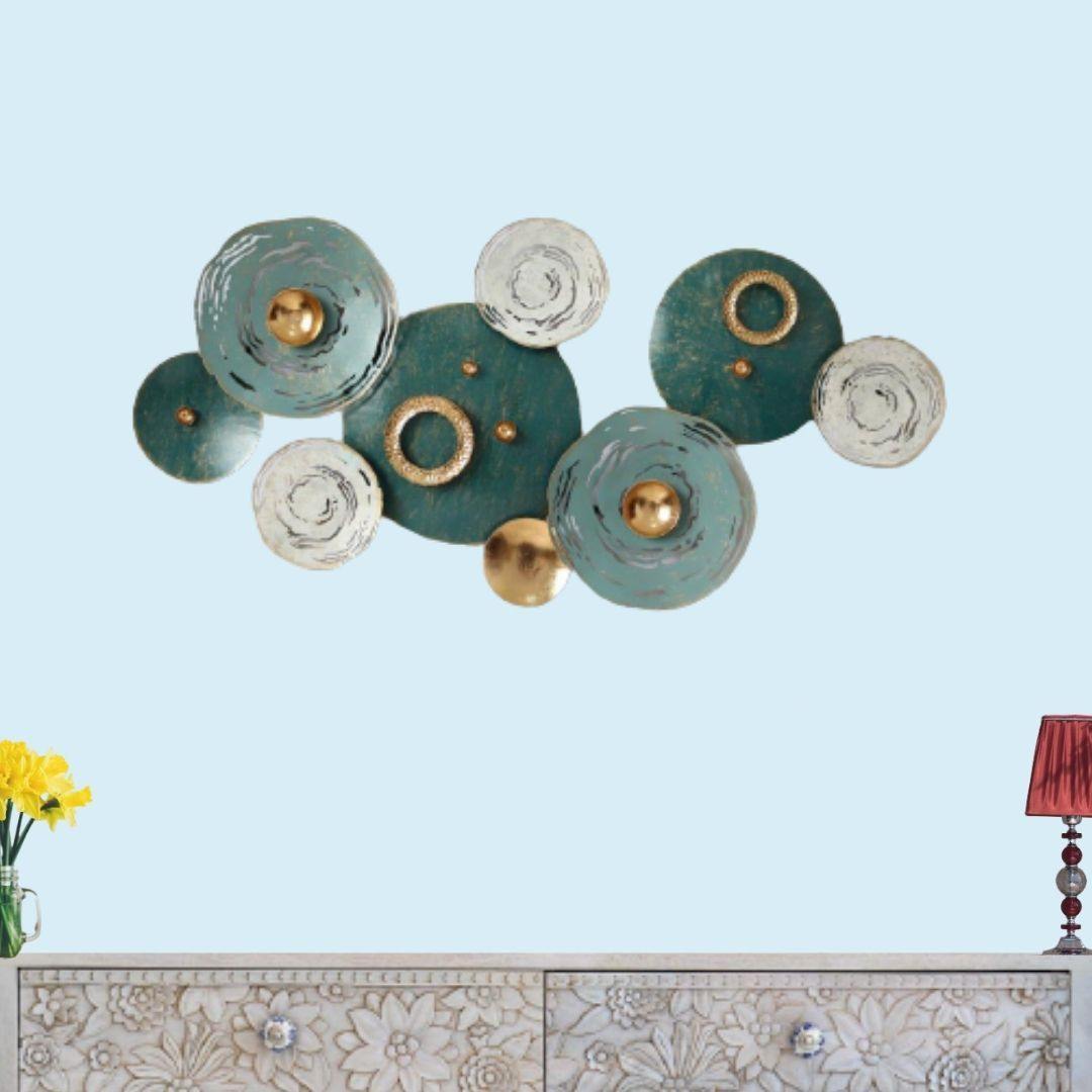 Big Metal Wall Hanging Art for Home, Office (57 x 27 Inches)