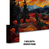 Thumbnail for Blazing Majesty Canvas Wall Design (48 x 36 Inches)
