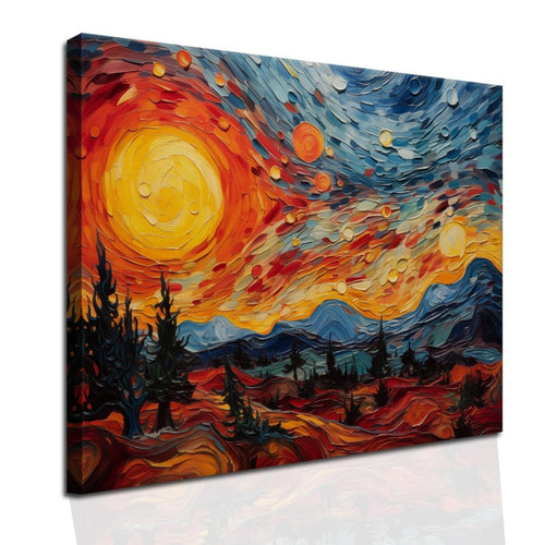 Blazing Majesty Canvas Wall Design (48 x 36 Inches)