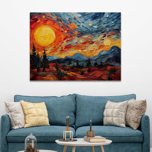 Blazing Majesty Canvas Wall Design (48 x 36 Inches)