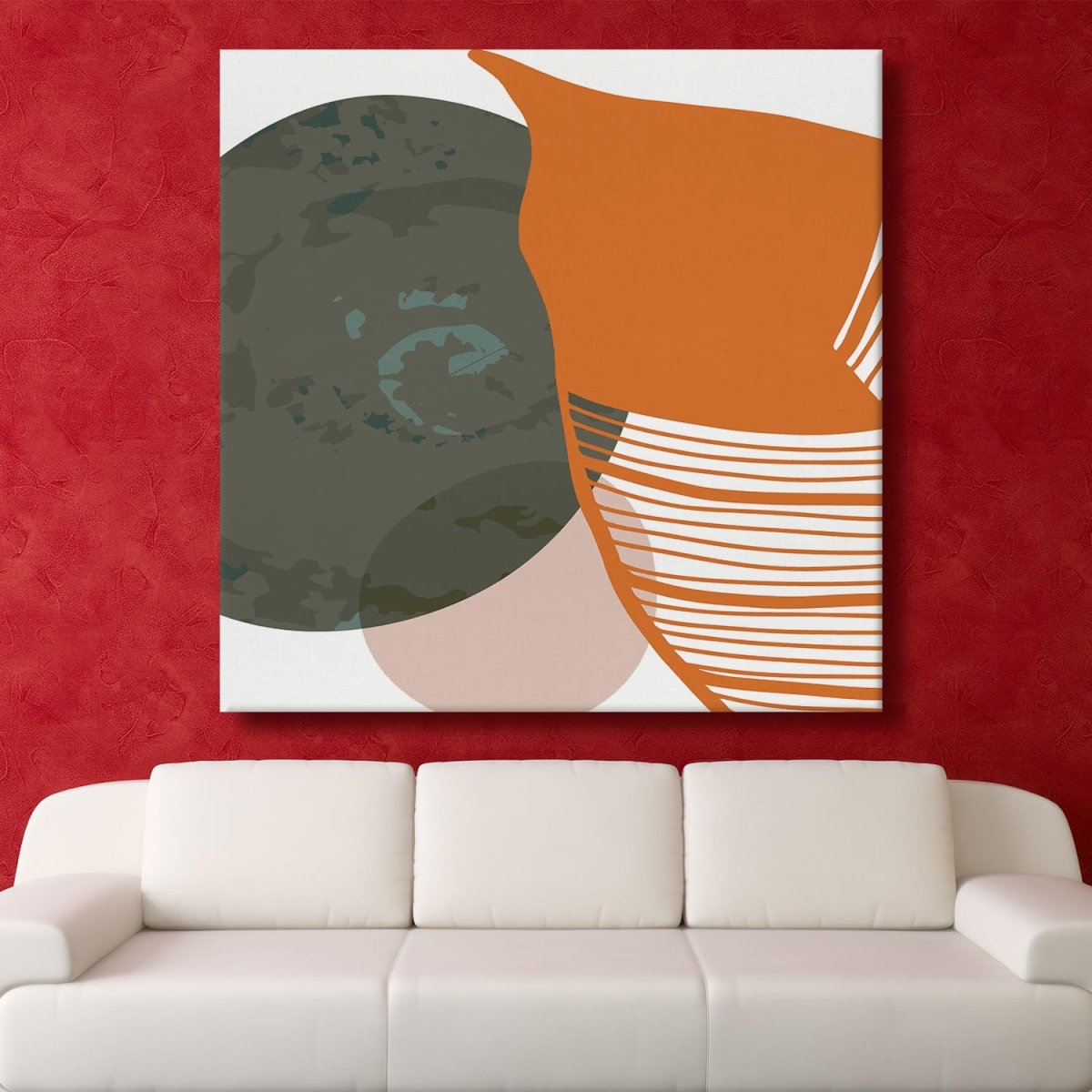 Bold Expression Boho Canvas Wall Painting (36 x 36 Inches)