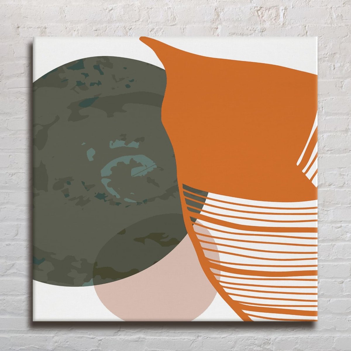 Bold Expression Boho Canvas Wall Painting (36 x 36 Inches)