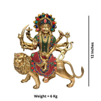 Thumbnail for Brass Ambe Maa (H 12 Inches, Weight 6 Kg)