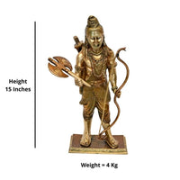 Thumbnail for Brass Bhagwan Parashuram (H 15 Inches, Weight 4 Kg)