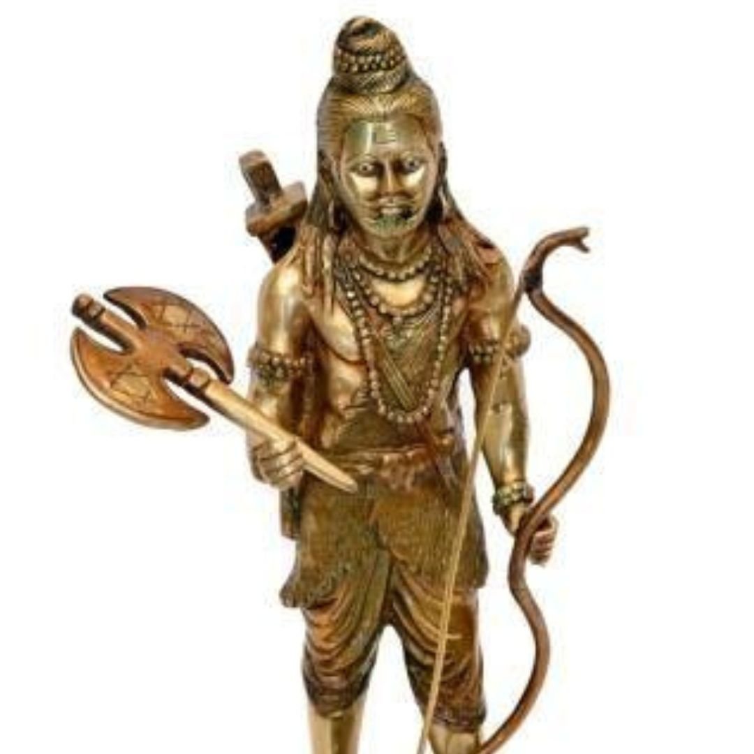 Brass Bhagwan Parashuram (H 15 Inches, Weight 4 Kg)