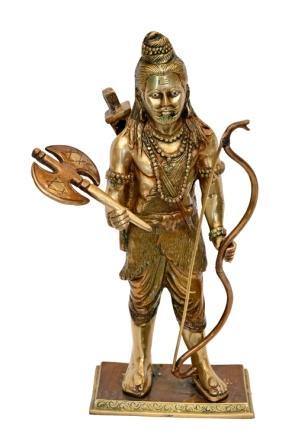 Brass Bhagwan Parashuram (H 15 Inches, Weight 4 Kg)