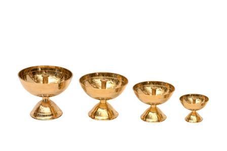 Brass Char Chaukdi Diya