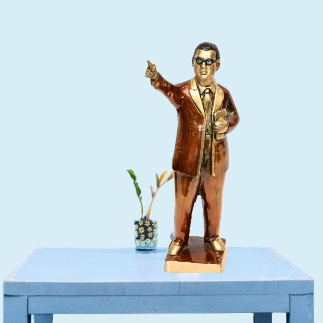 Brass Dr Bhim Rao Ambedkar (H 12 Inches, Weight 2 Kg)