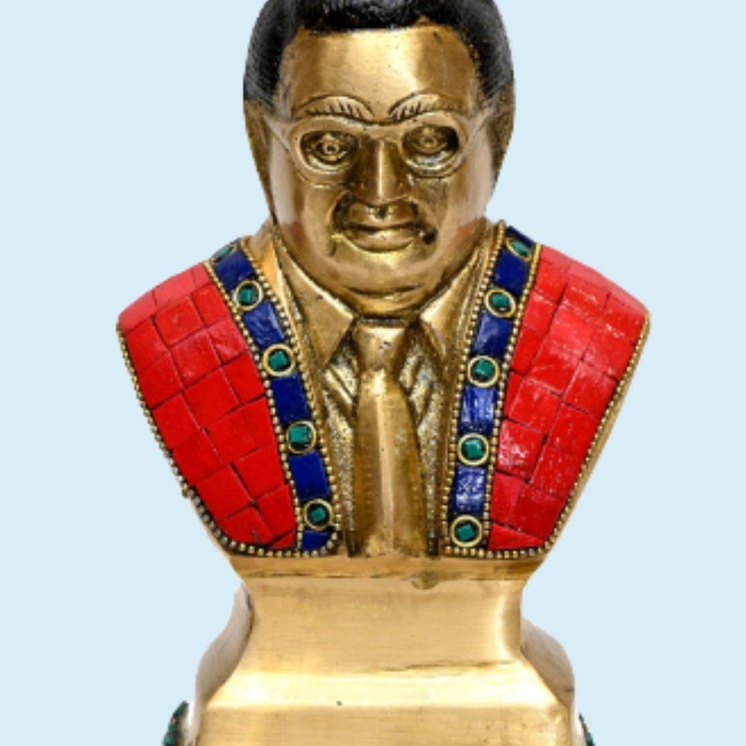 Brass Father of constitution (H 10 Inches, Weight 2 Kg)