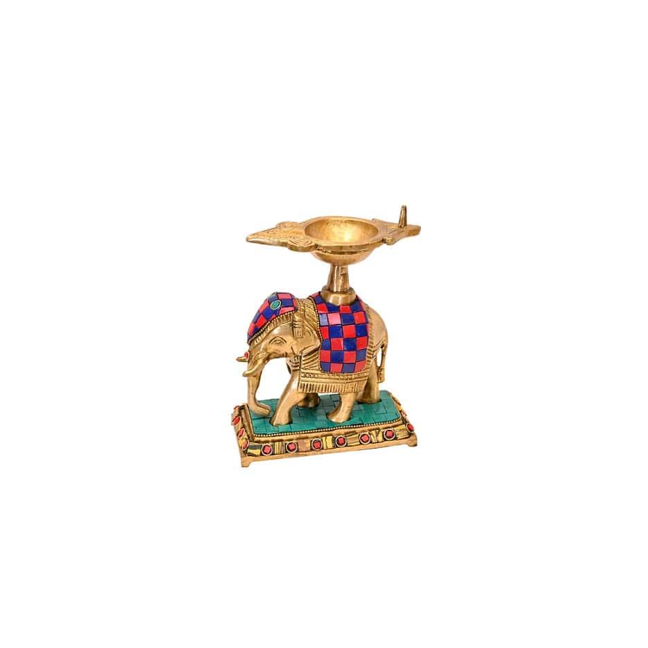 Brass Gaj Aarti (H 7 Inches, Weight 1.7 Kg)