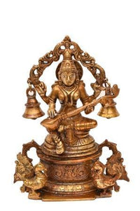 Thumbnail for Brass Gyan Dayini Maa Saraswati (H 8 Inches, Weight 2 Kg)