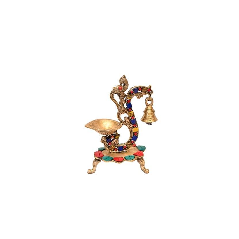 Brass Gyan Jyoti (H 8 Inches, Weight .5 Kg)