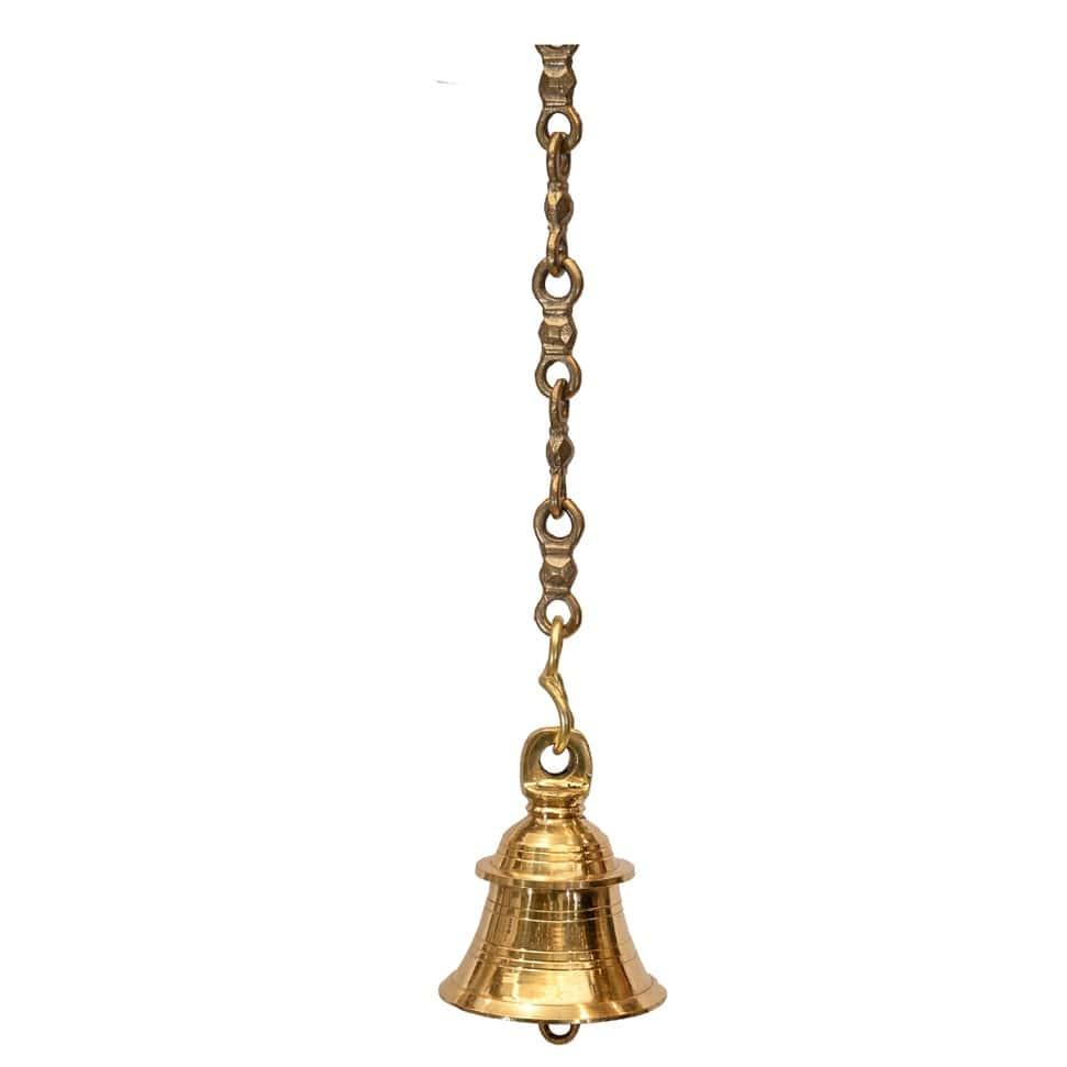 Brass Happiness bell (Rope length 22 Inches, Weight 0.6 Kg, Dia 2.70 Inches)