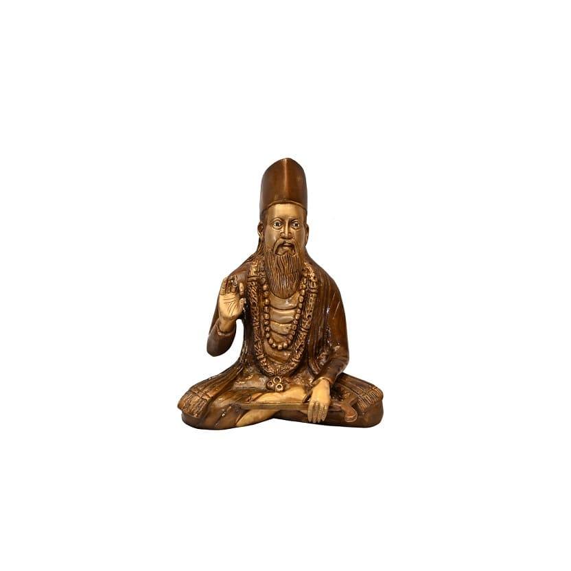 Brass Kabeer Das Ji (H 10.5 Inches, Weight 5.5 Kg)
